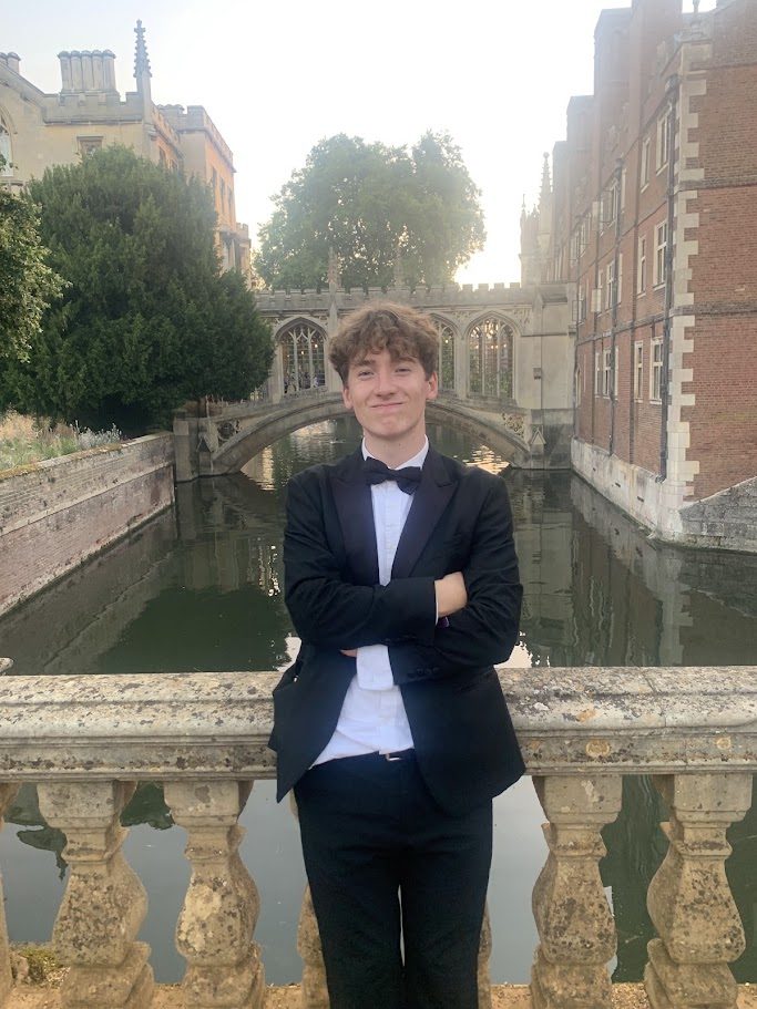 Evan by the Bridge of Sighs, St John's College, Cambridge